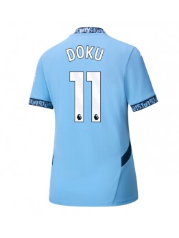 Ženski Nogometna dresi replika Manchester City Jeremy Doku #11 Domači 2024-25 Kratek rokav